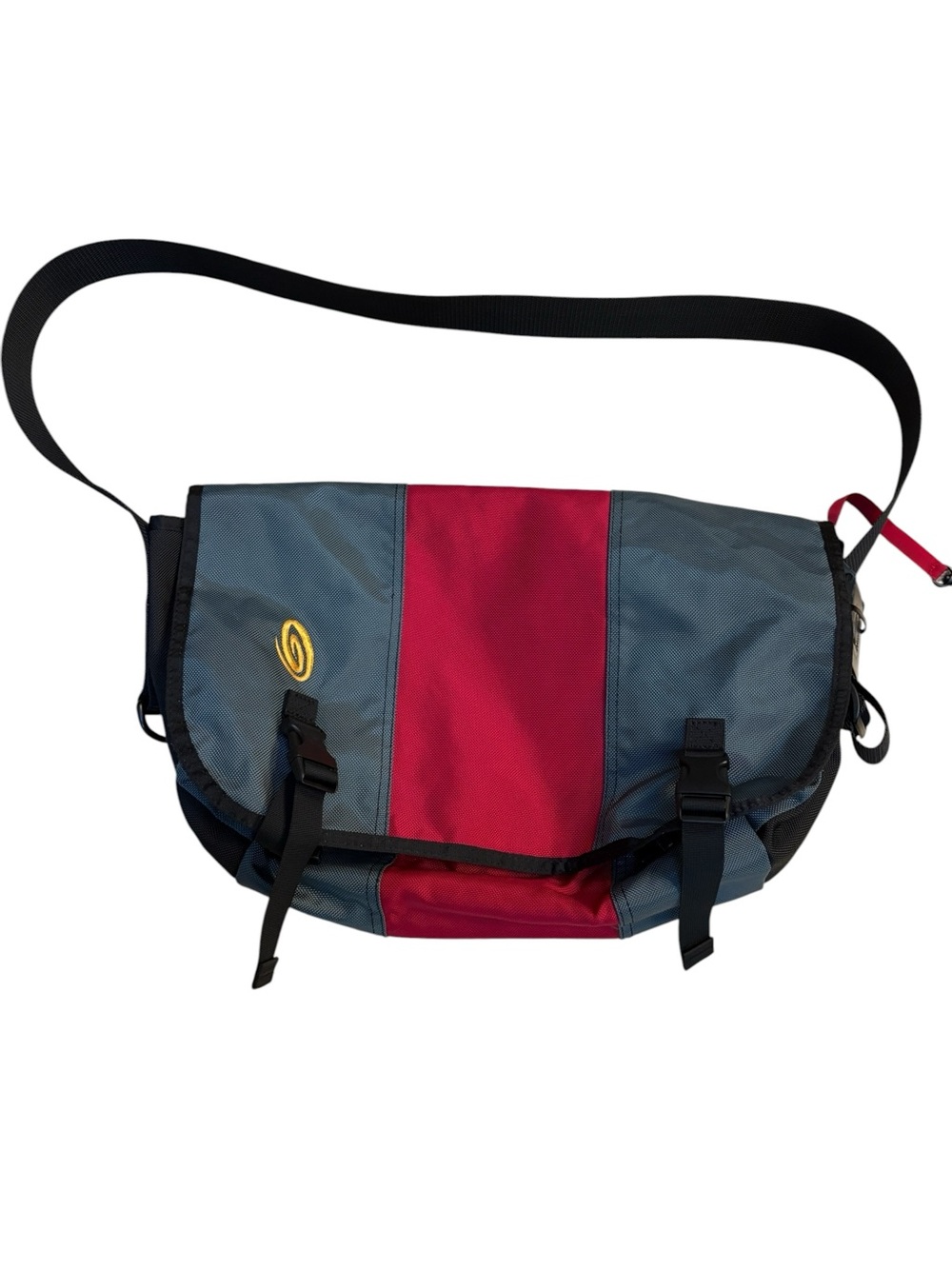Timbuk2 Messenger Shoulder Crossbody Bag Grey Red  19" W x 13" L- EUC